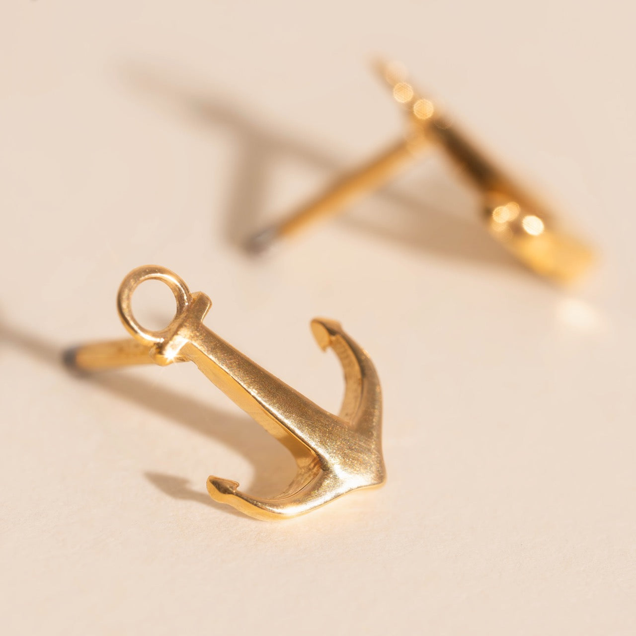 Anchor Stud Earrings