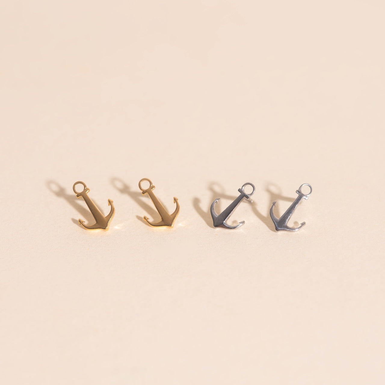 Anchor Stud Earrings
