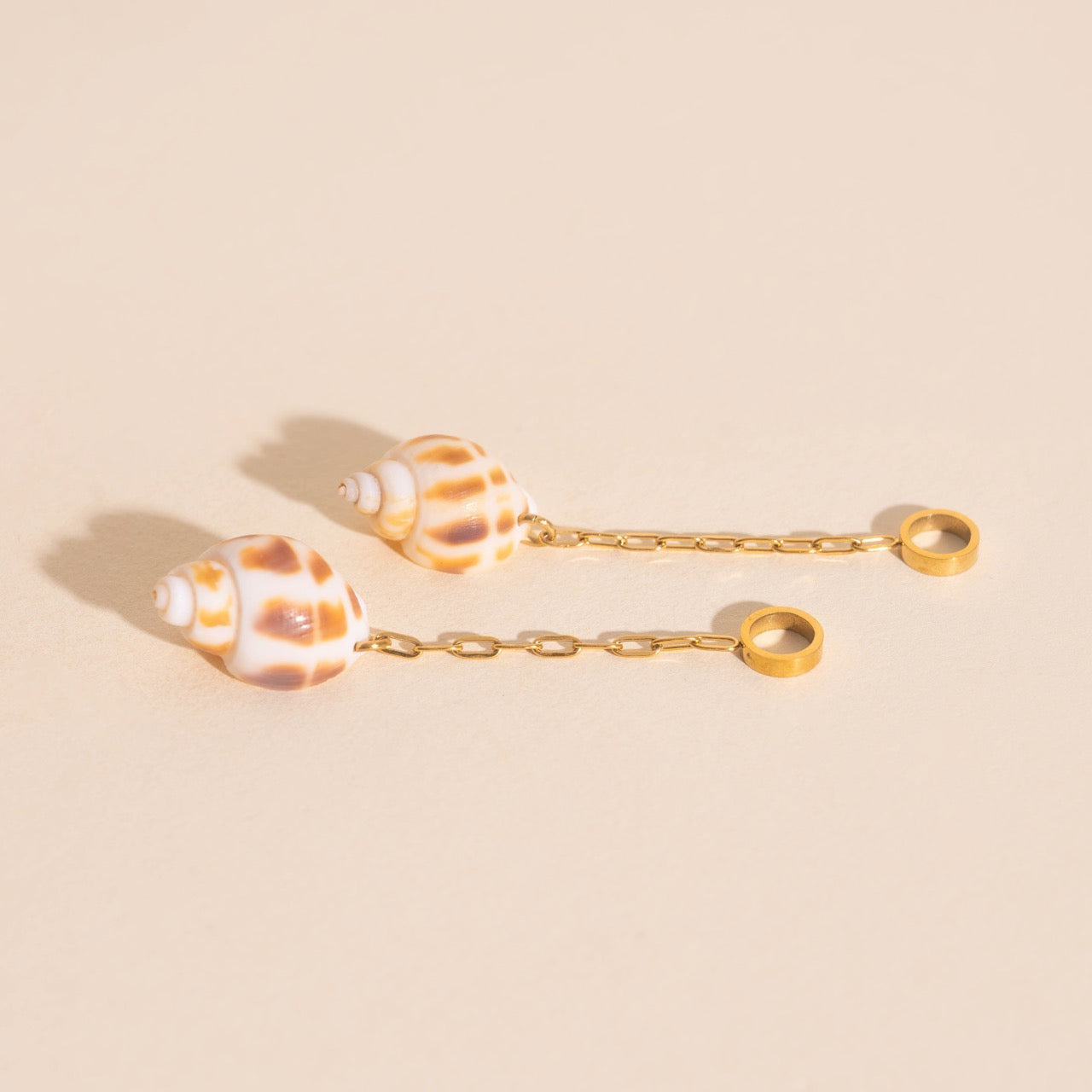 Mini Seashell Dangle Huggie Hoop Charms