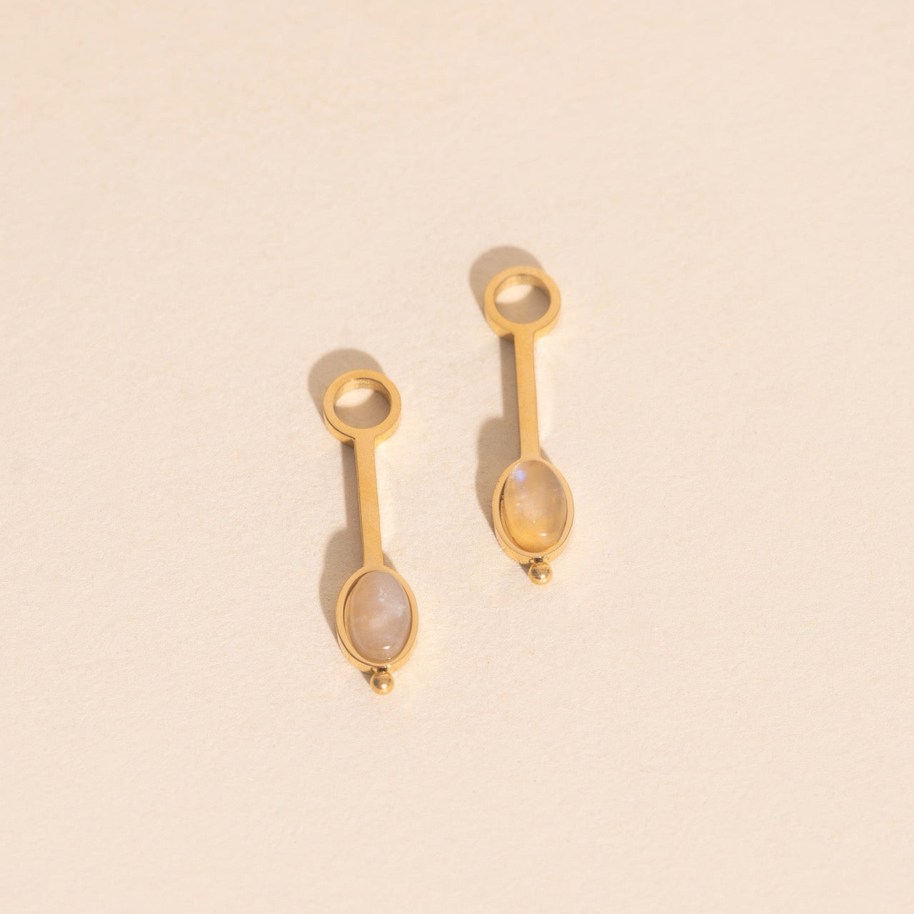 Gem Drop Huggie Hoop Charms