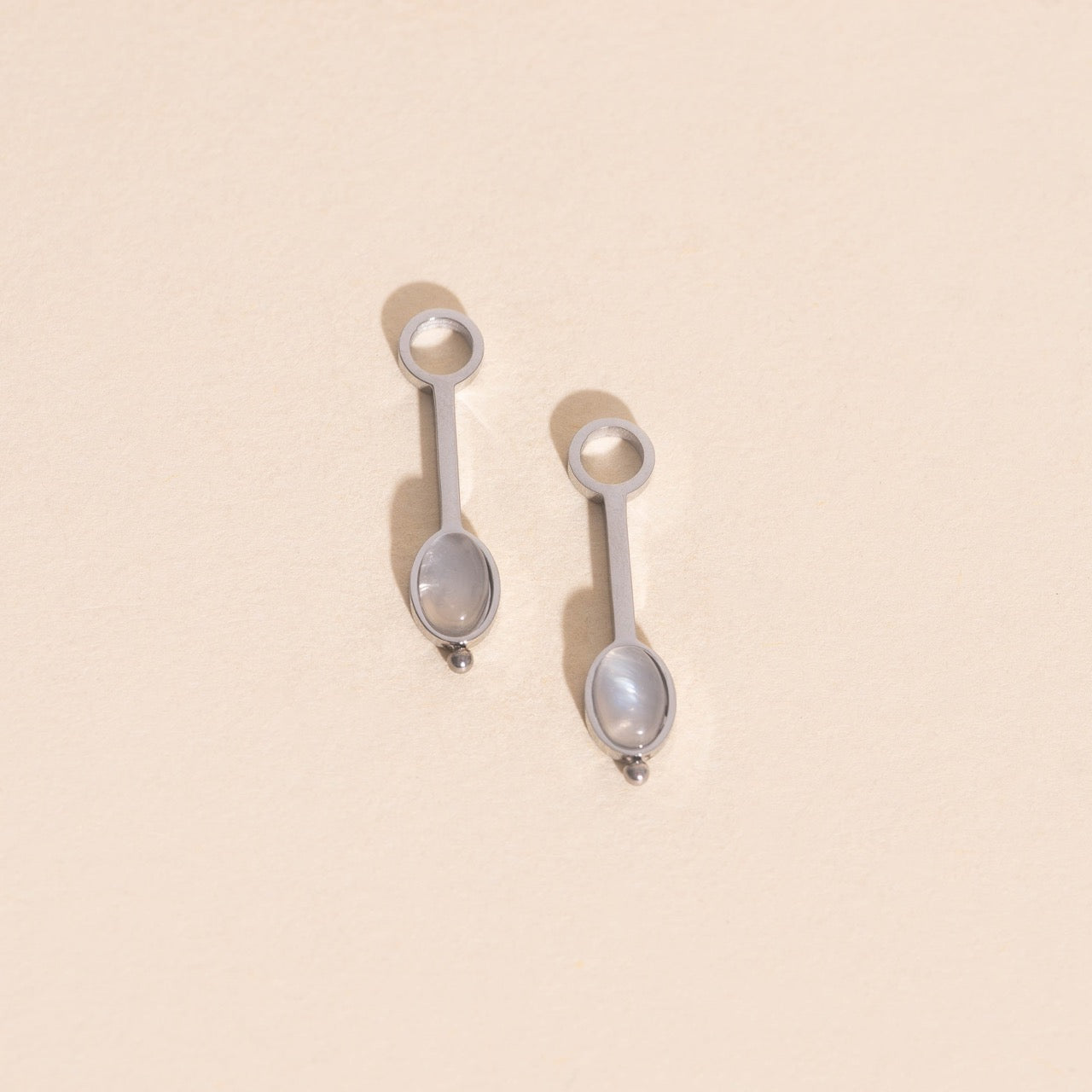 Gem Drop Huggie Hoop Charms