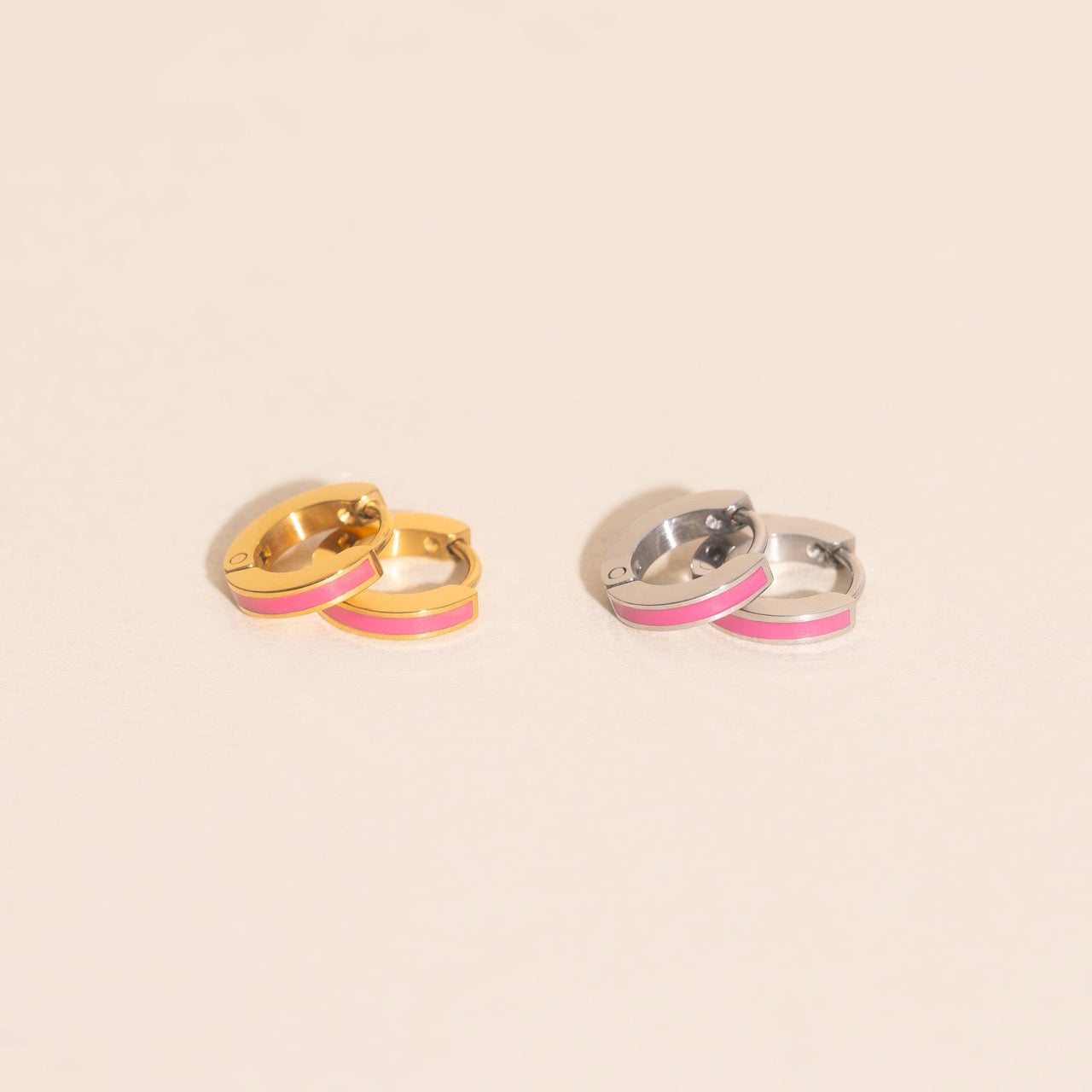 Color Tiny Huggie Hoop Earrings