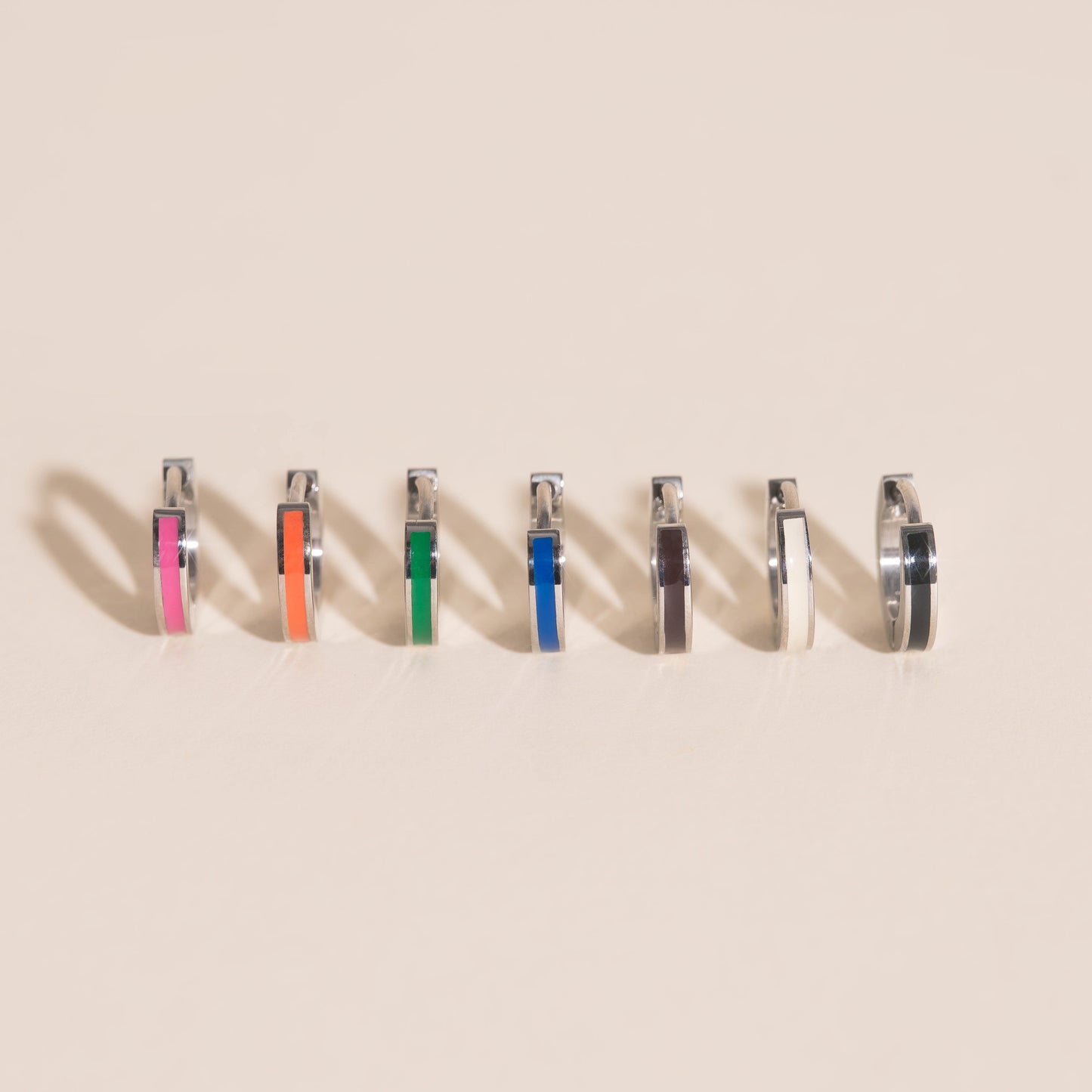 Color Tiny Huggie Hoop Earrings