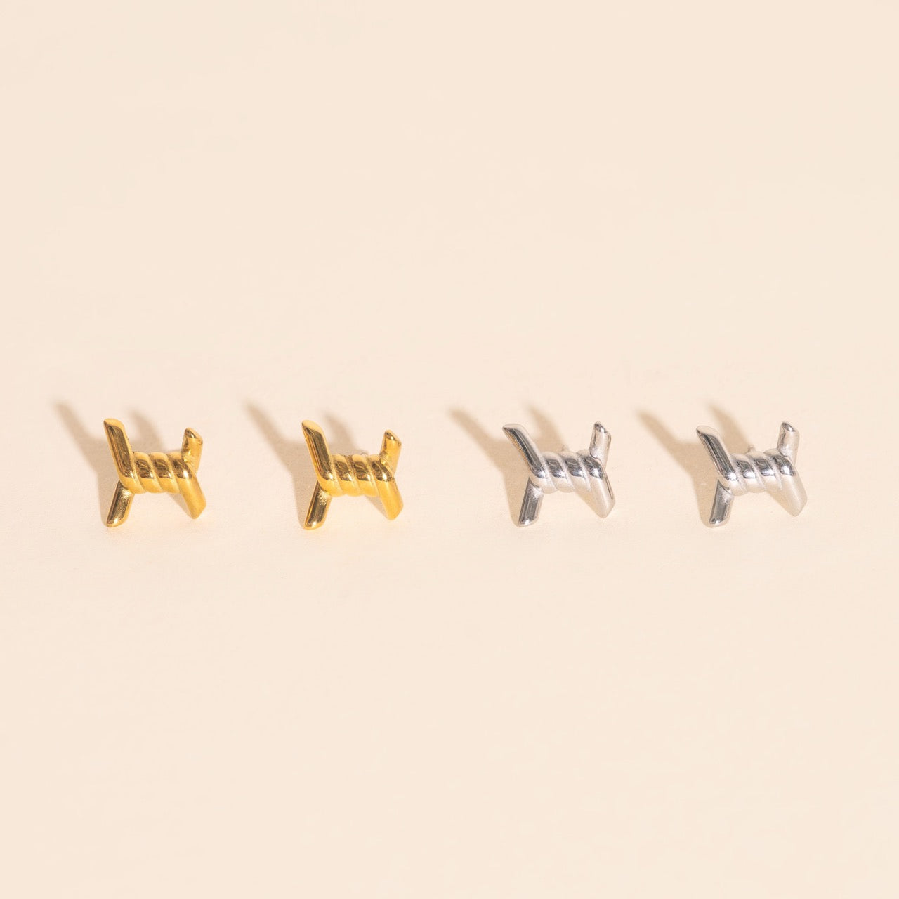 Barbed Wire Stud Earrings