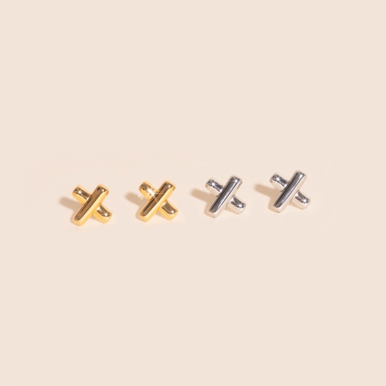 X Stud Earrings