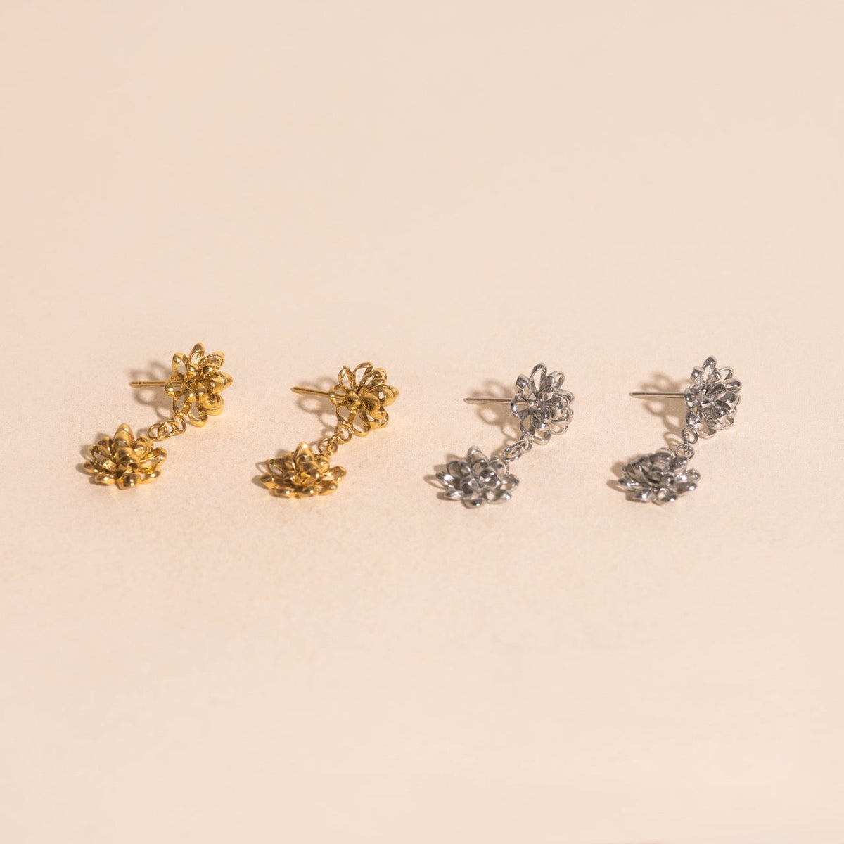 Gift Bow Dangle Stud Earrings