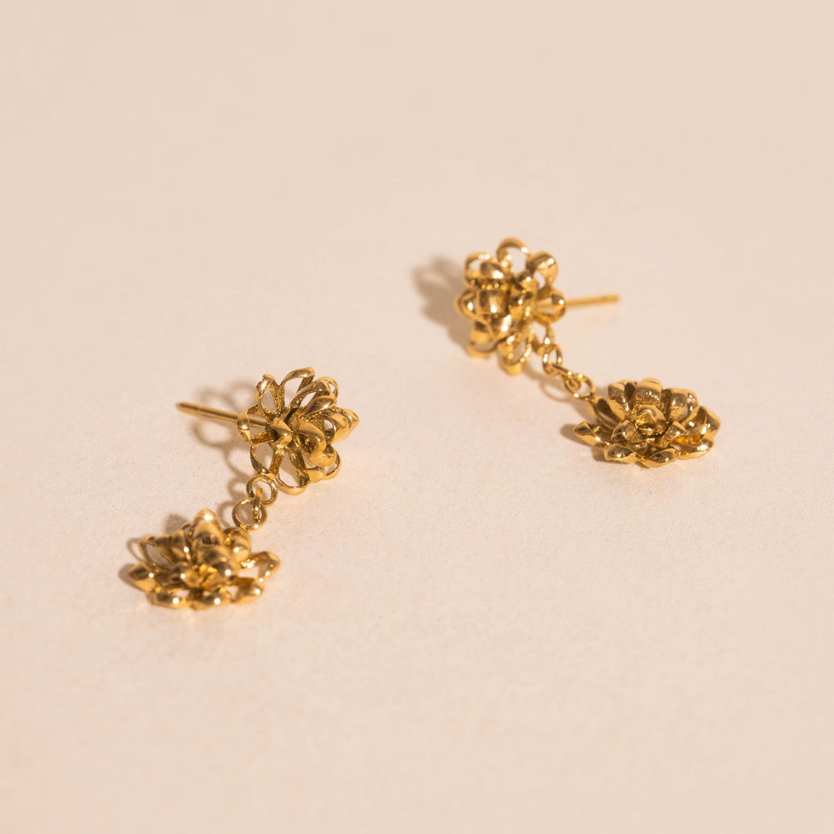 Gift Bow Dangle Stud Earrings