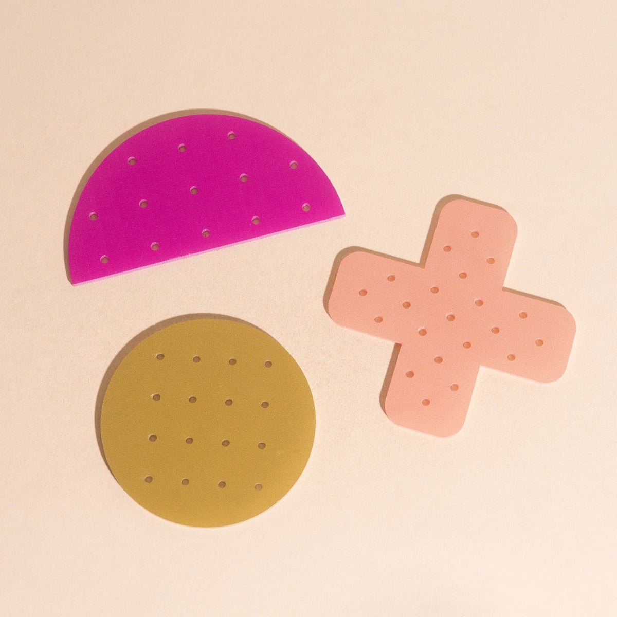 Acrylic Shapes Earring Holders (3 piece sets)