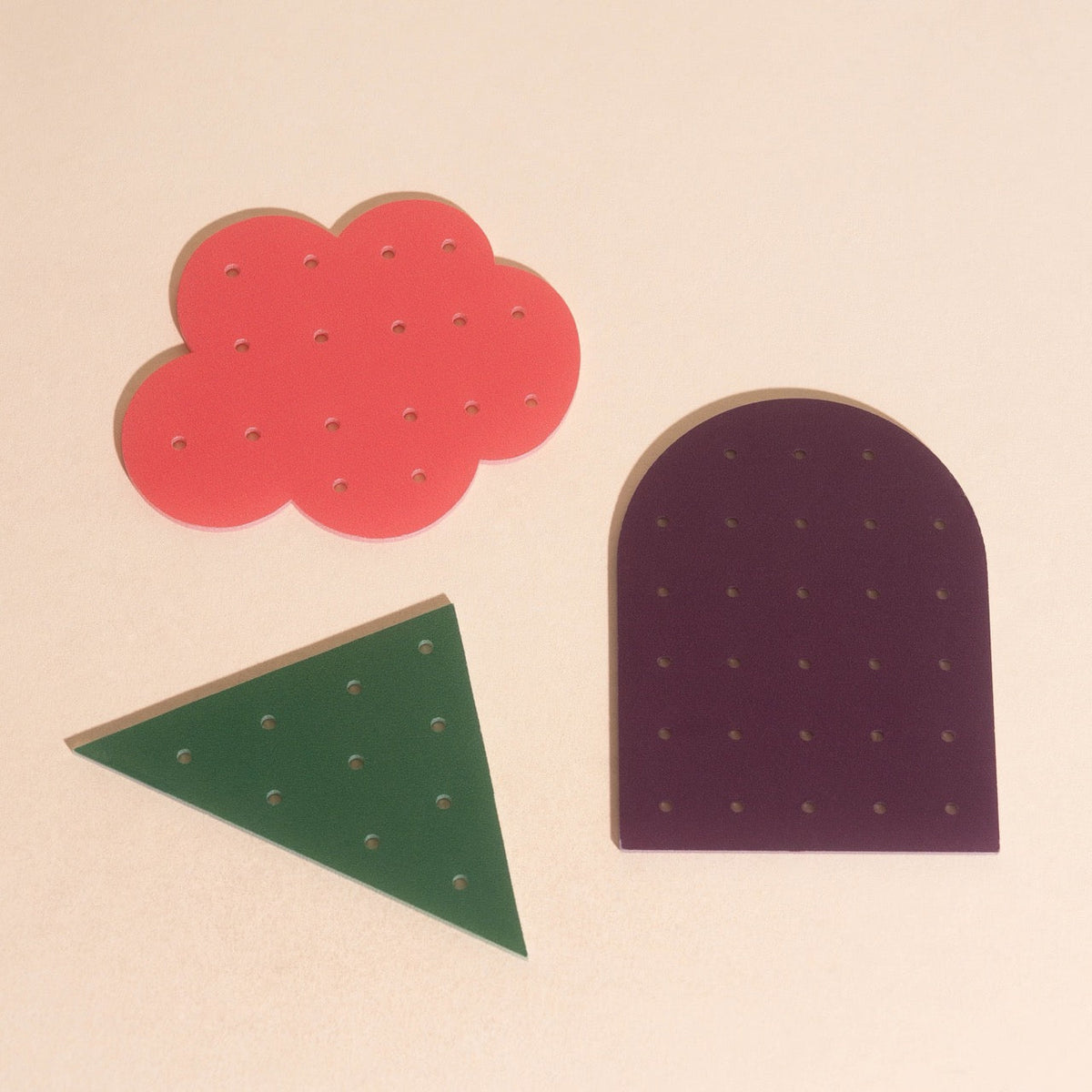 Acrylic Shapes Earring Holders (3 piece sets)
