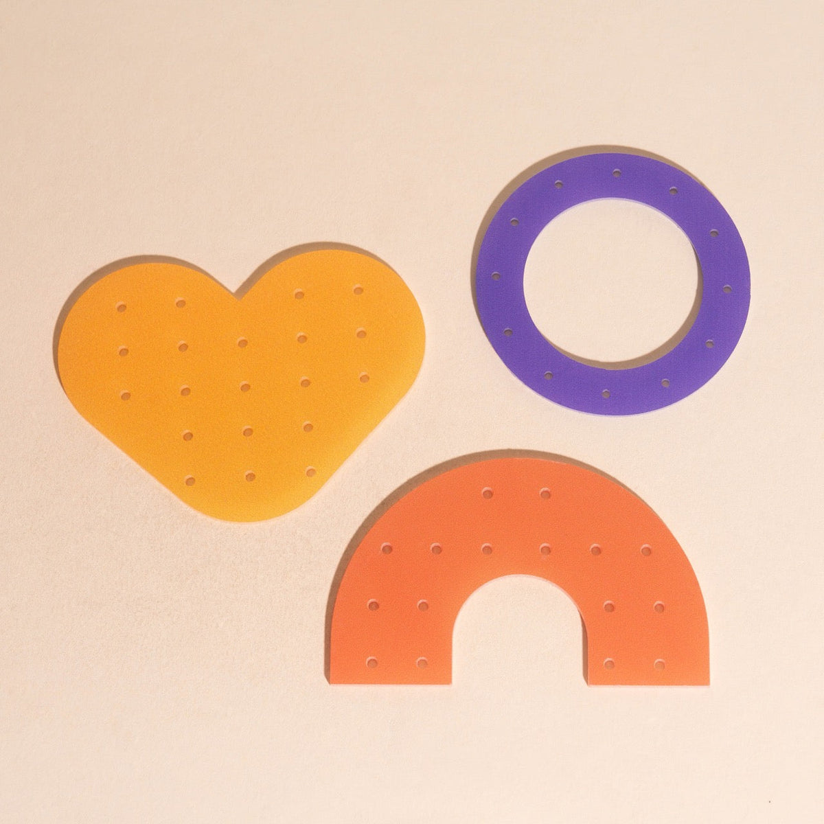 Acrylic Shapes Earring Holders (3 piece sets)