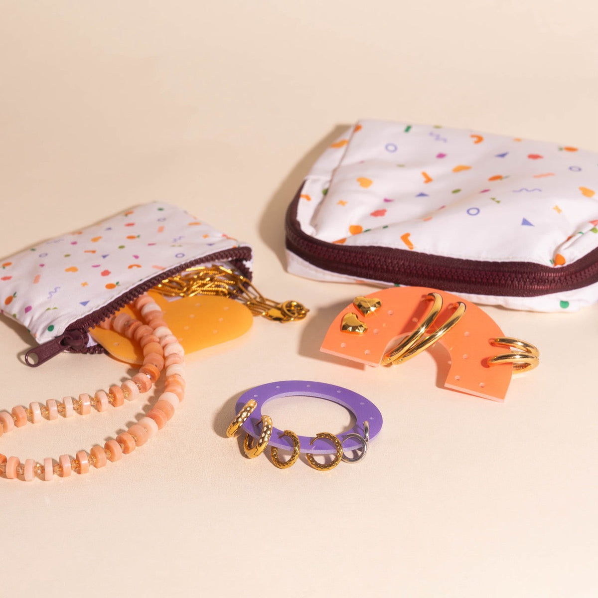 Acrylic Shapes Earring Holders (3 piece sets)