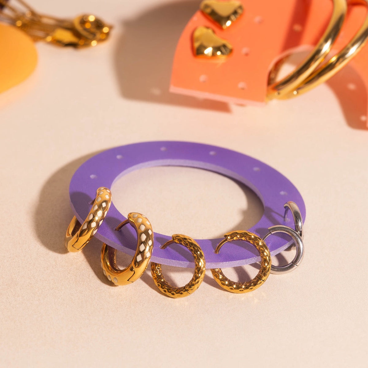 Acrylic Shapes Earring Holders (3 piece sets)