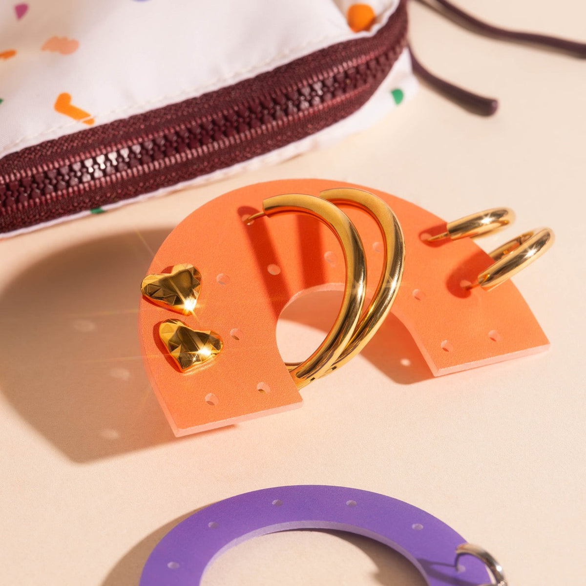 Acrylic Shapes Earring Holders (3 piece sets)