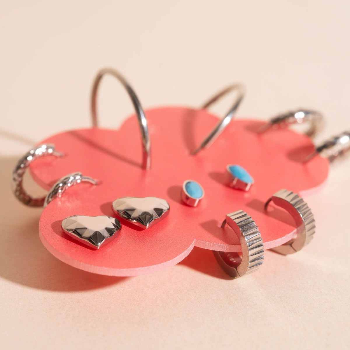 Acrylic Shapes Earring Holders (3 piece sets)