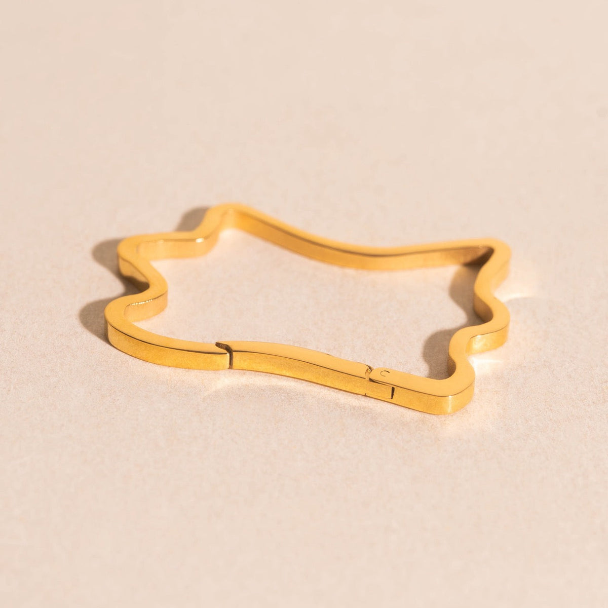 Cowhide Necklace Charm Clasp (32mm)