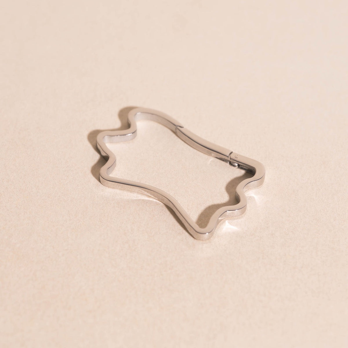 Cowhide Necklace Charm Clasp (32mm)