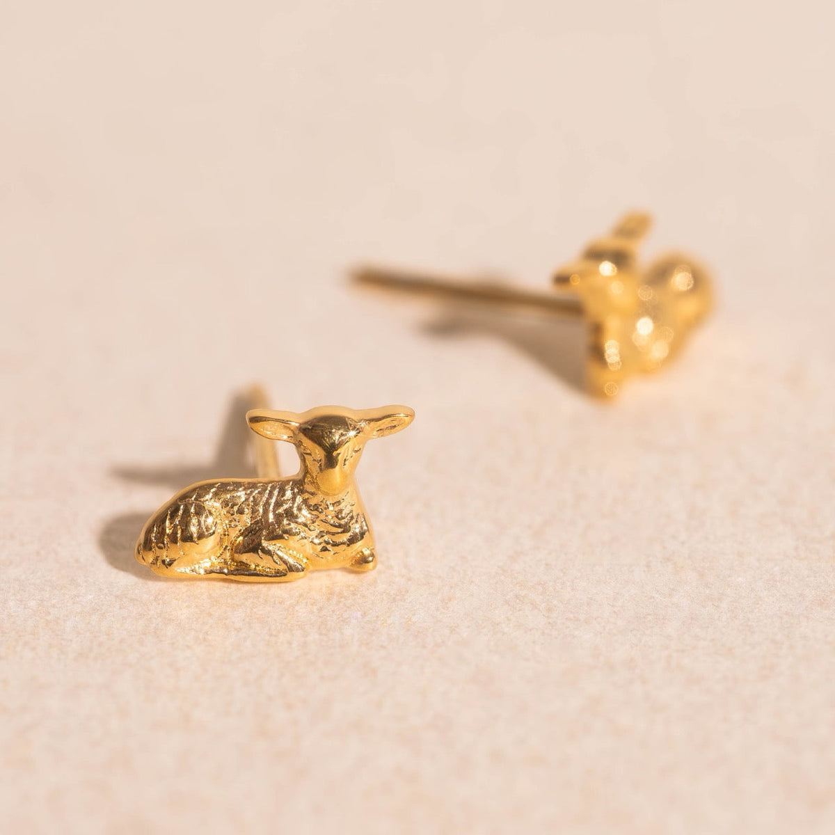 Lamb Mini Stud Earrings