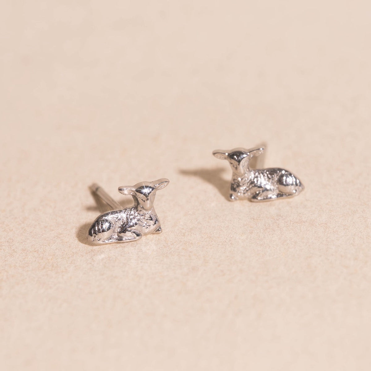 Lamb Mini Stud Earrings
