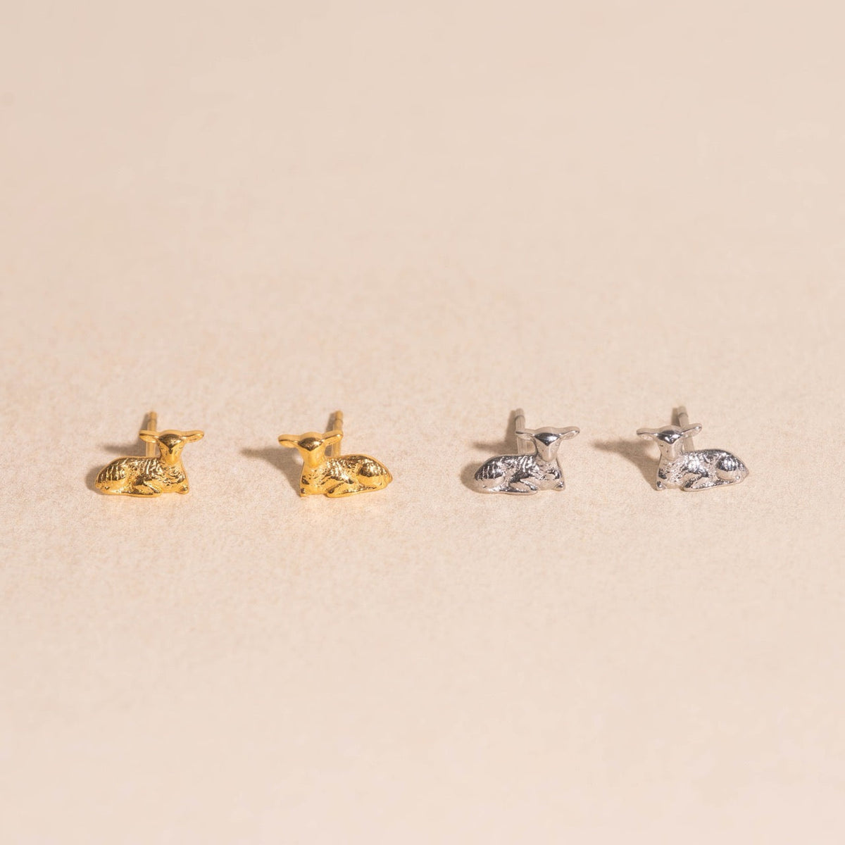 Lamb Mini Stud Earrings