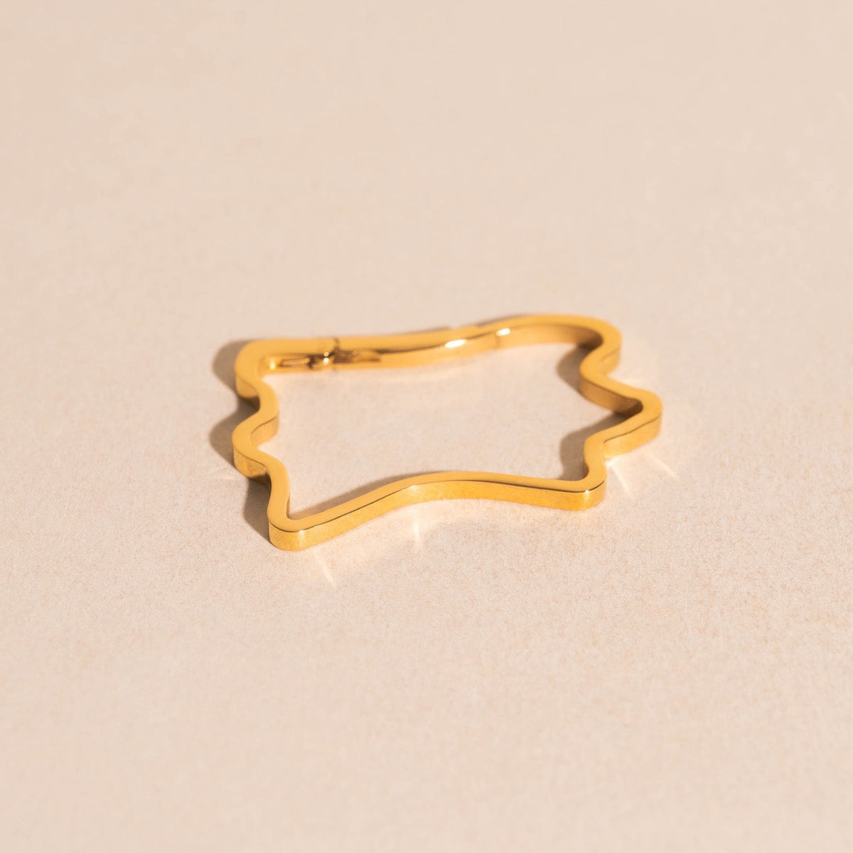 Cowhide Necklace Charm Clasp (32mm)