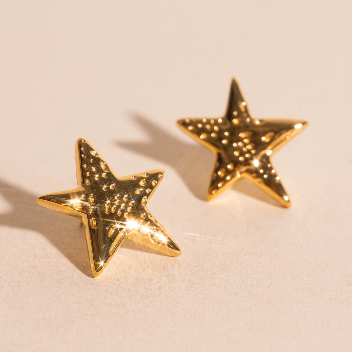 Jumbo Star Stud Earrings
