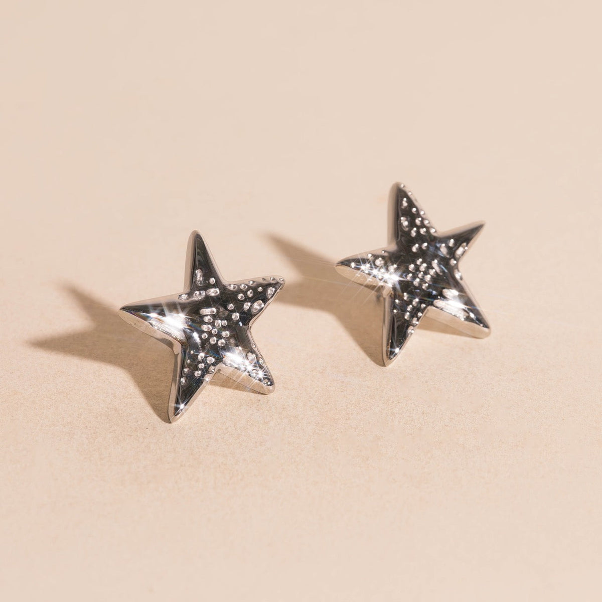 Jumbo Star Stud Earrings