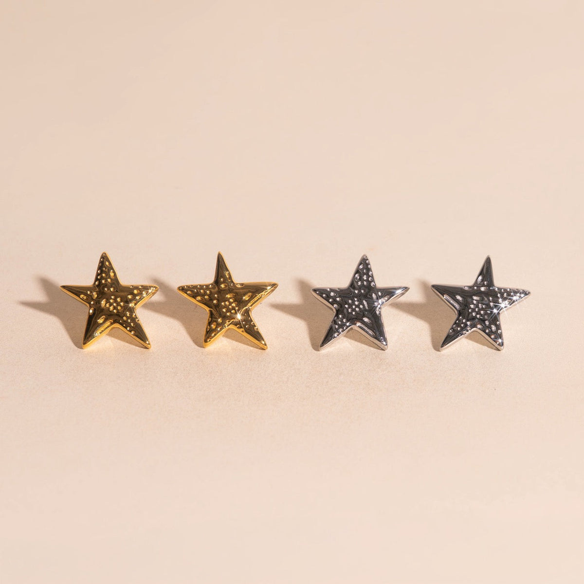 Jumbo Star Stud Earrings