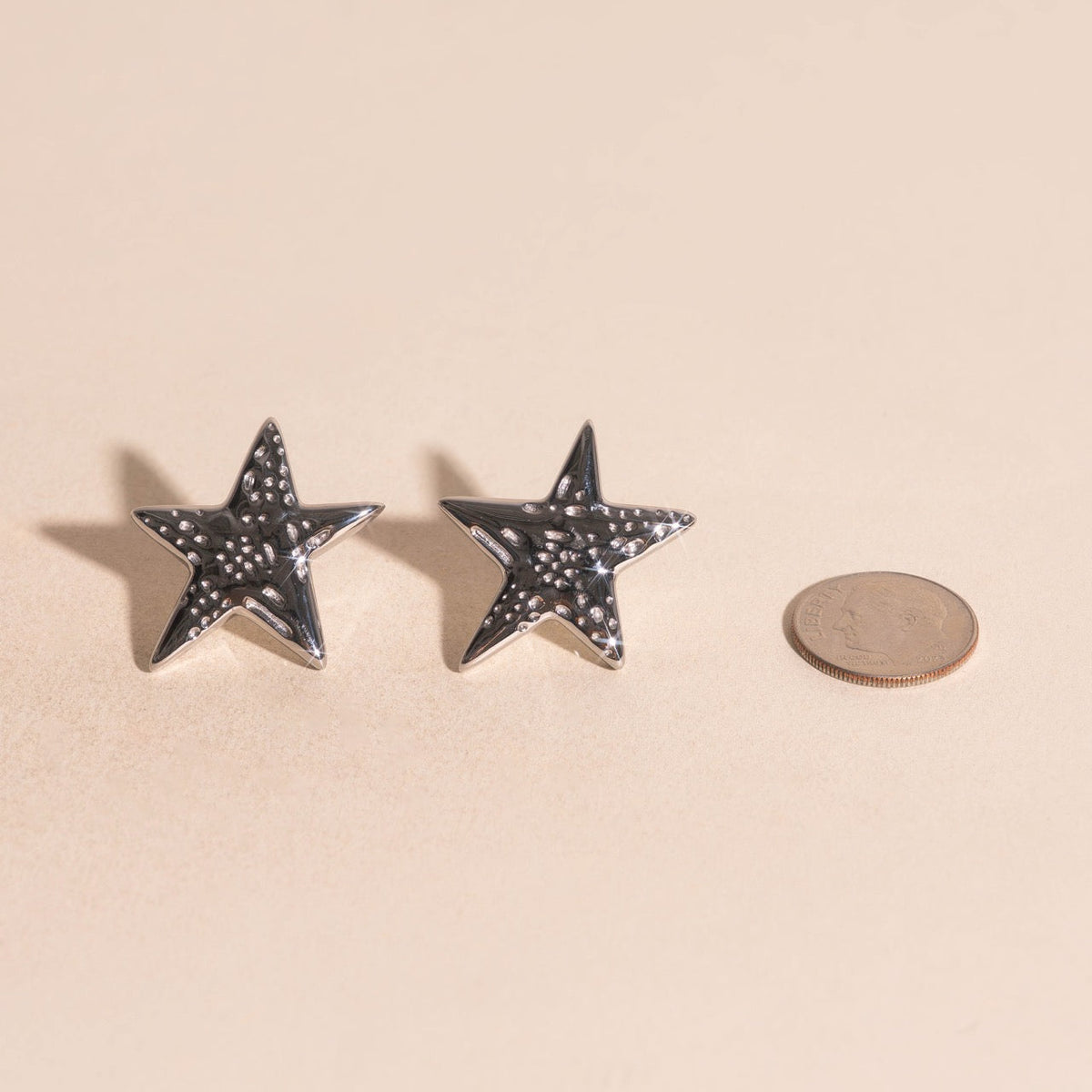 Jumbo Star Stud Earrings