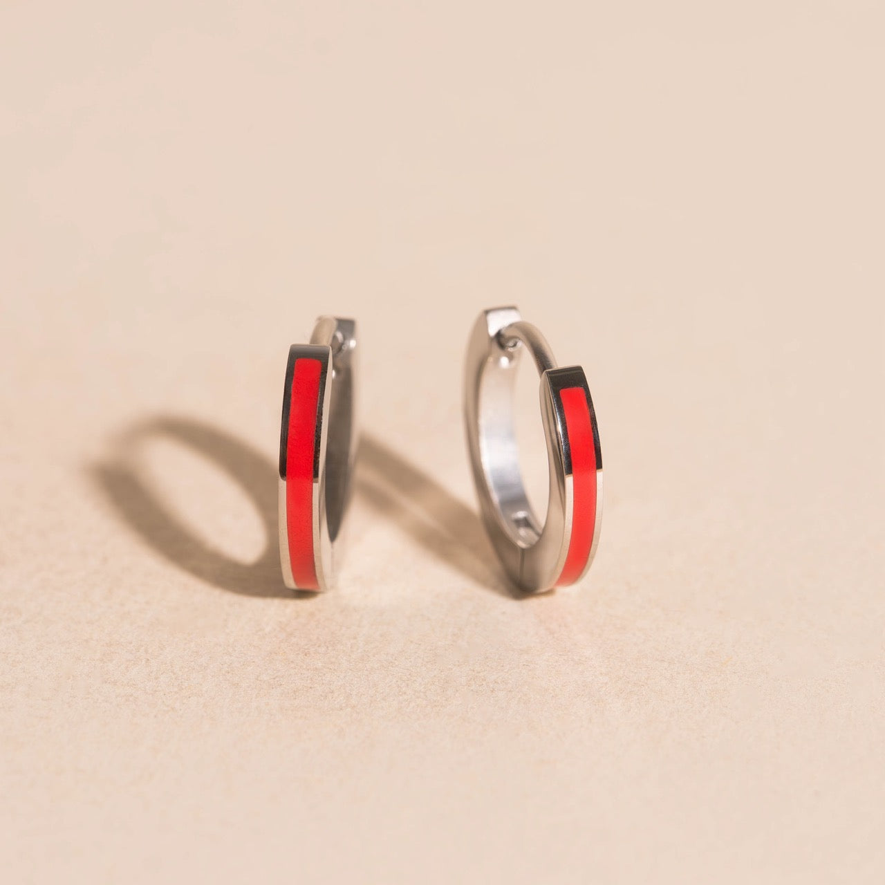 Color Huggie Hoop Earrings