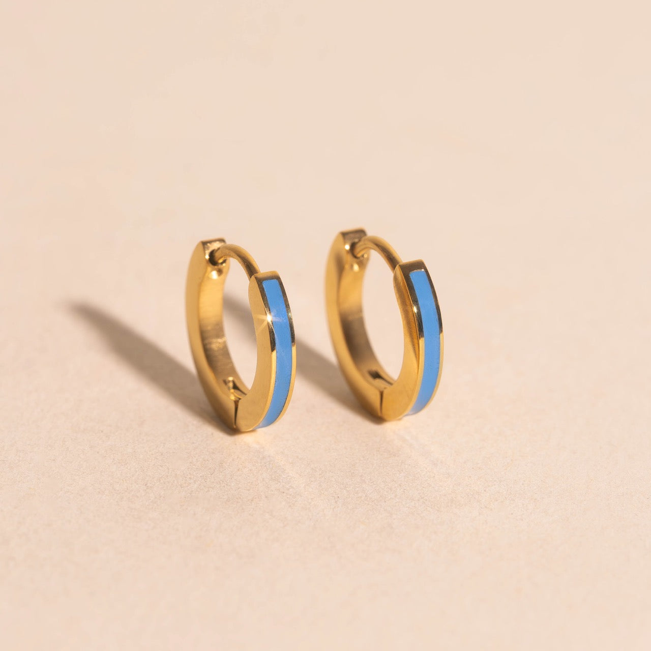 Color Huggie Hoop Earrings