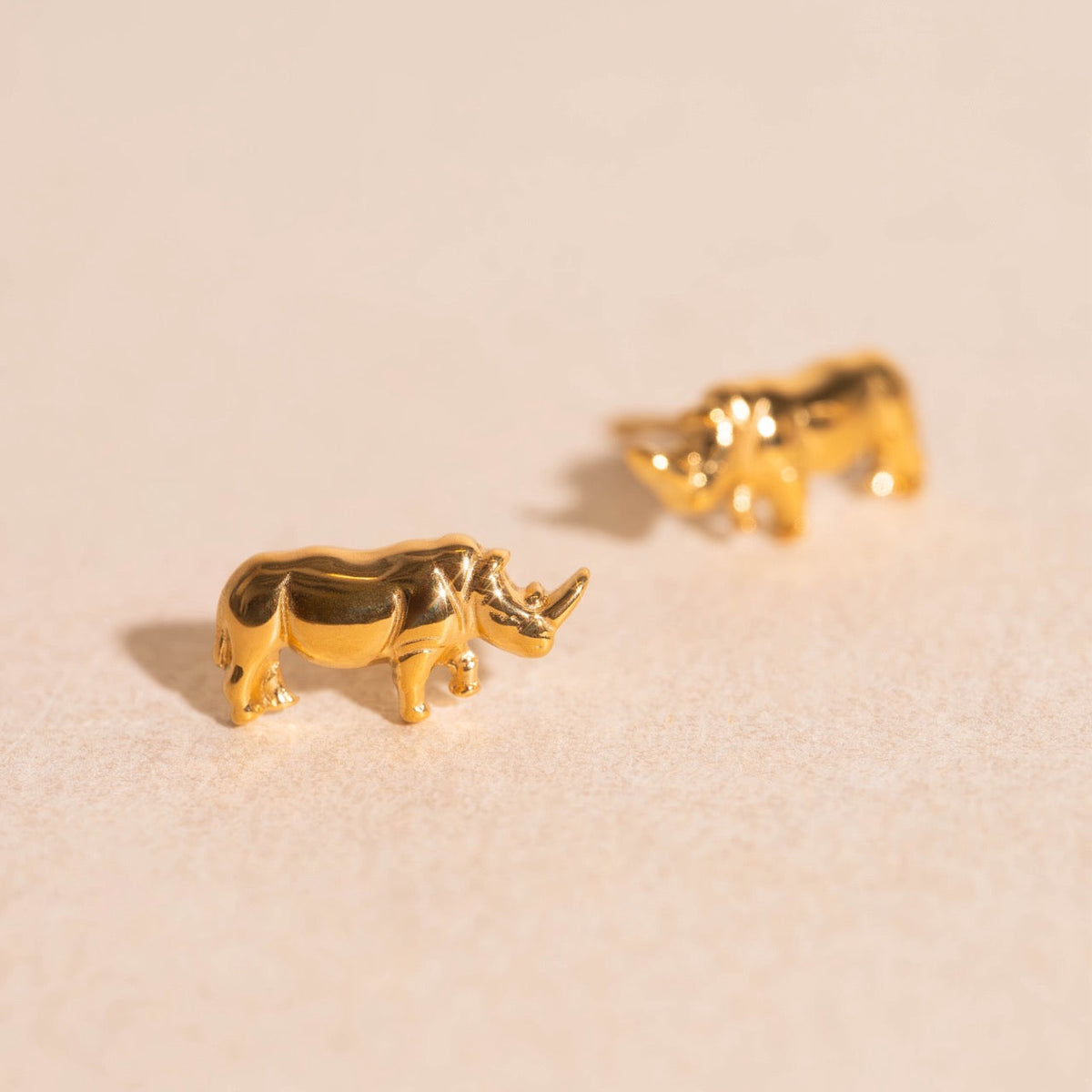 Rhino Stud Earrings