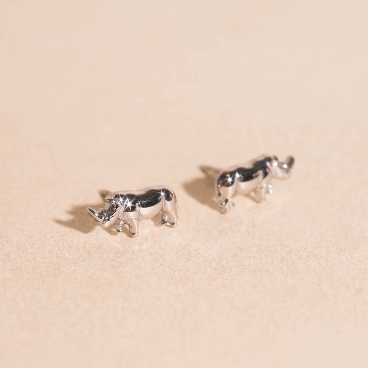 Rhino Stud Earrings