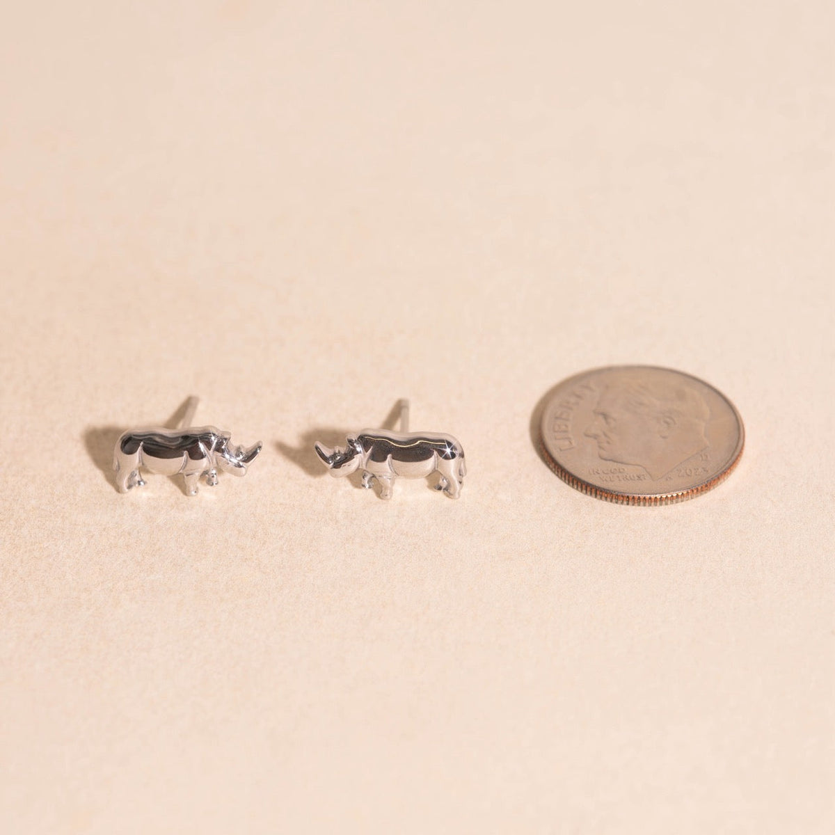 Rhino Stud Earrings