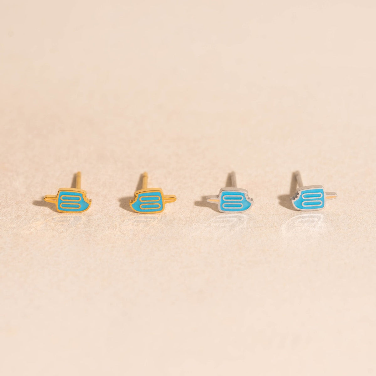 Blue Popsicle Mini Stud Earrings