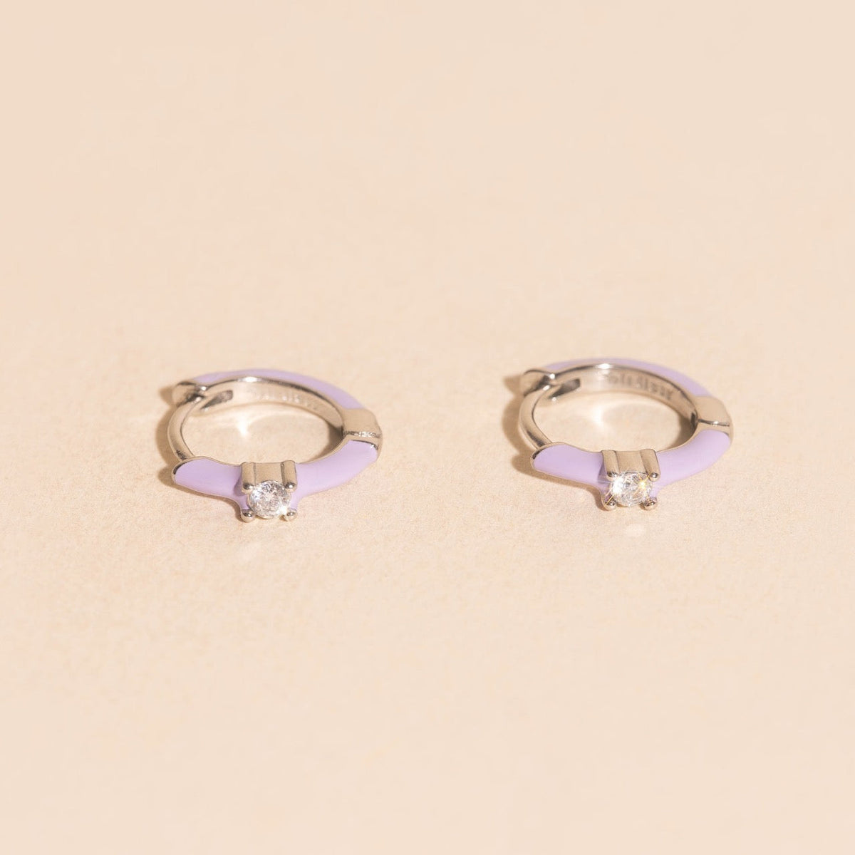 Color Pop Crystal Huggie Hoop Earrings