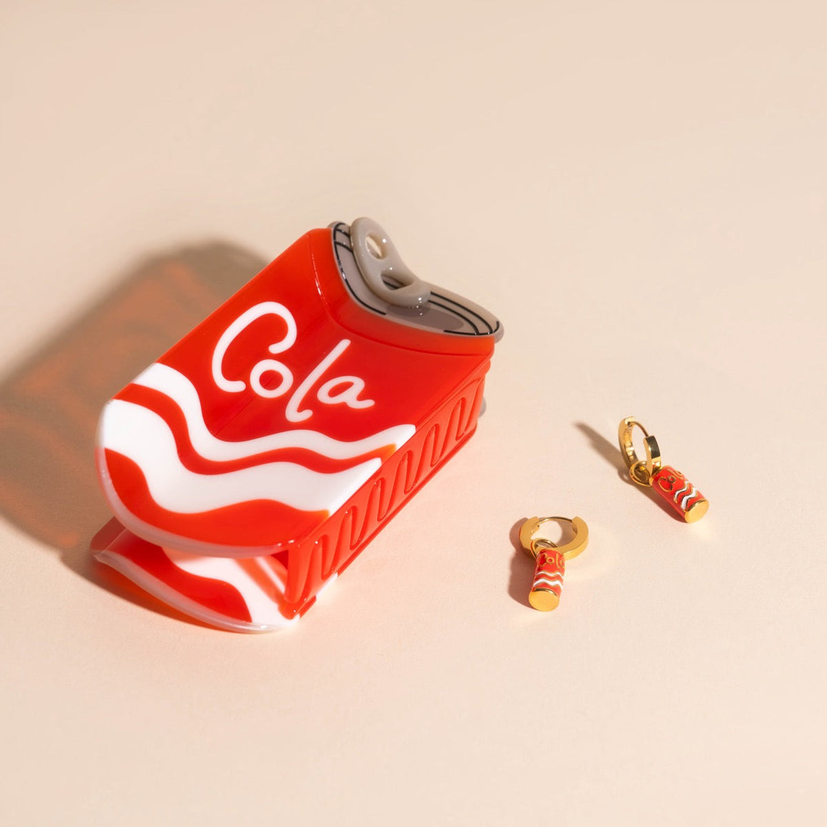 Cola Can Huggie Hoop Charms