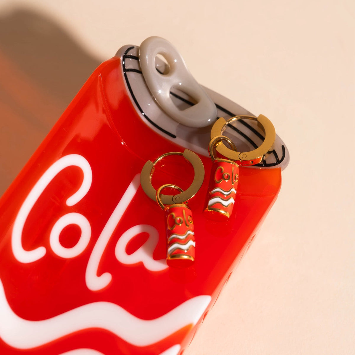 Pack: Cola Can Charms, Huggies, & Claw Clip