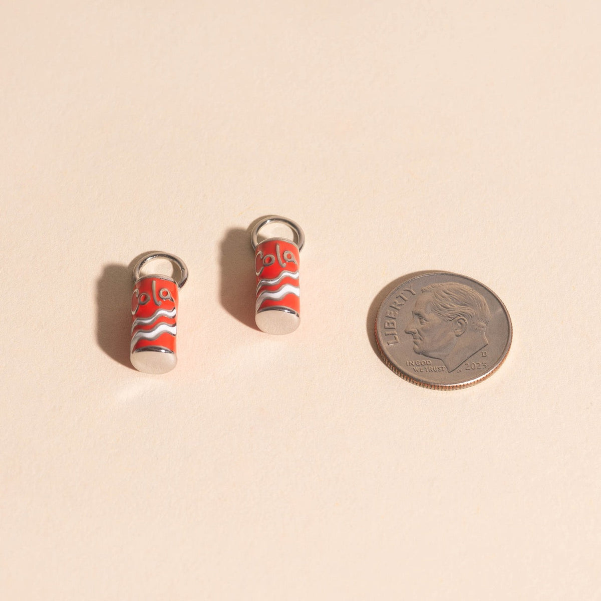 Cola Can Huggie Hoop Charms