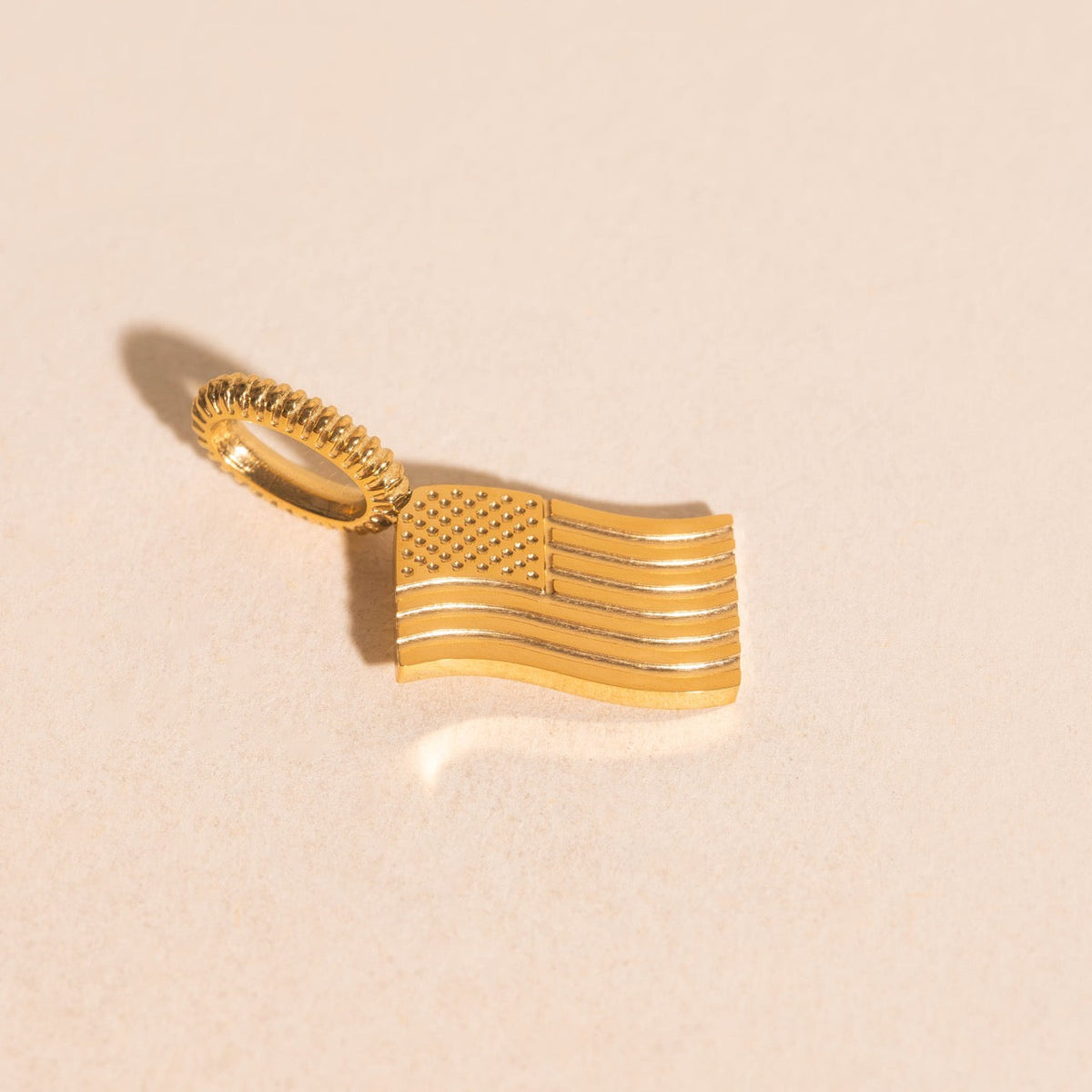 American Flag Necklace Charm