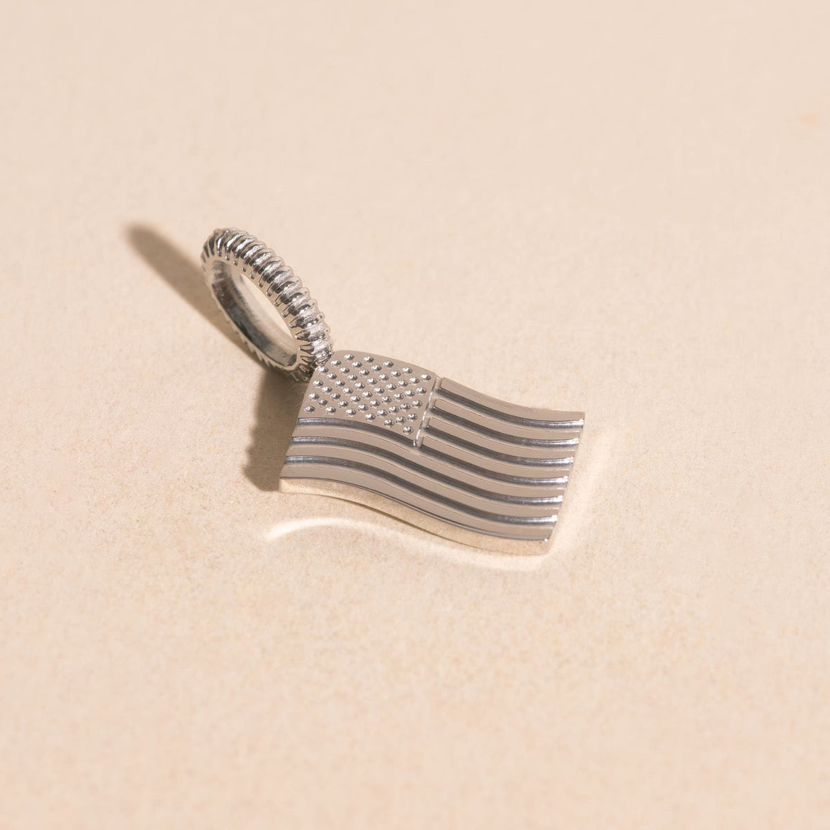 American Flag Necklace Charm