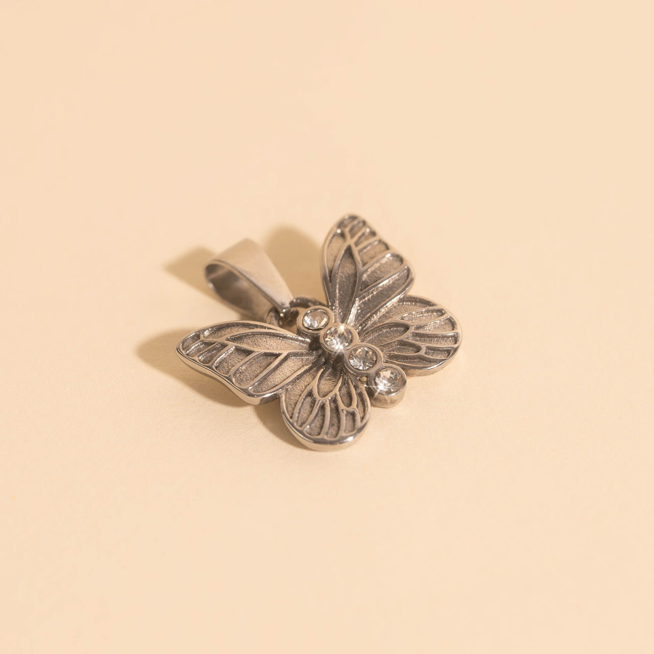 Butterfly Crystal Necklace Charm