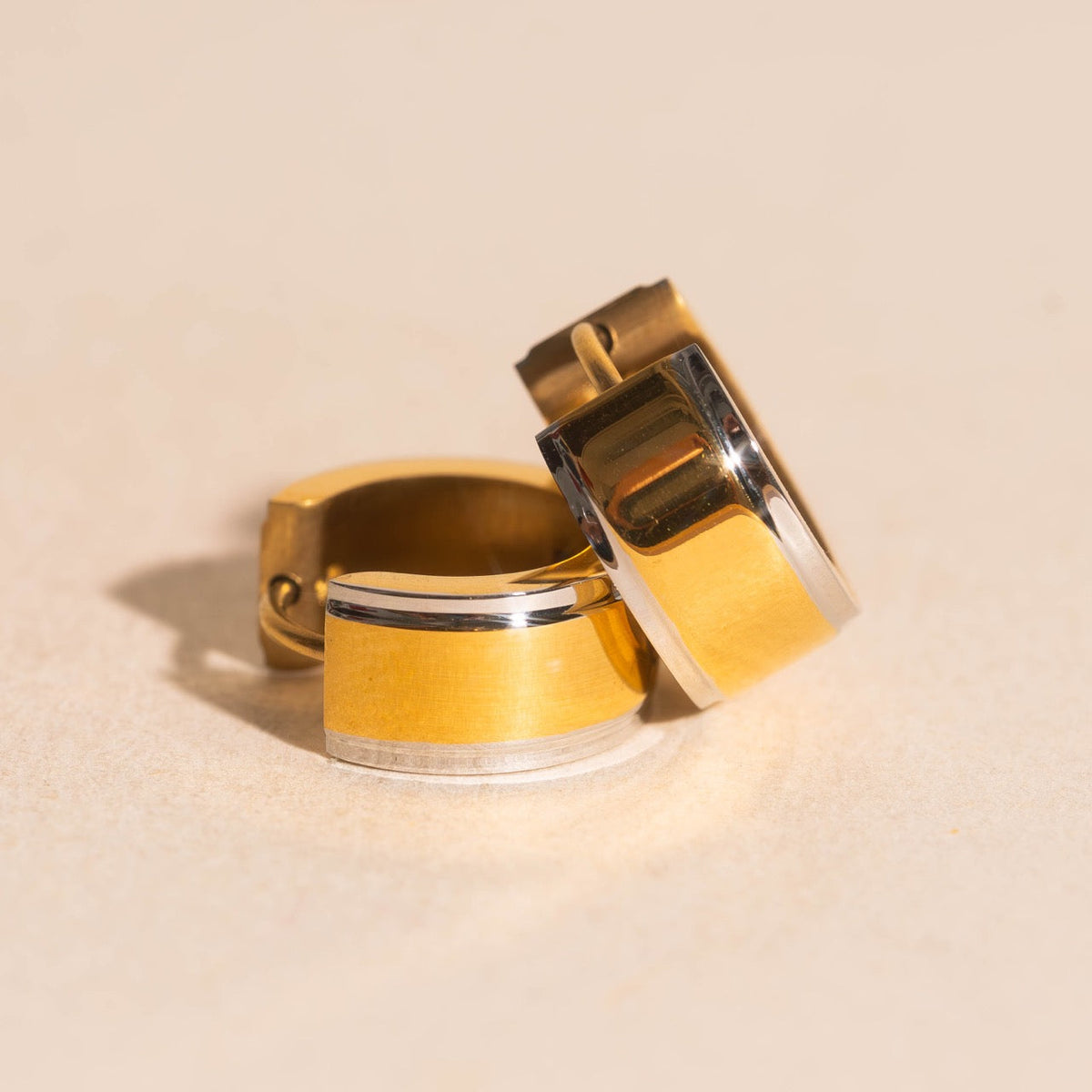 Band Mixed Super Chunky Huggie Hoop Earrings