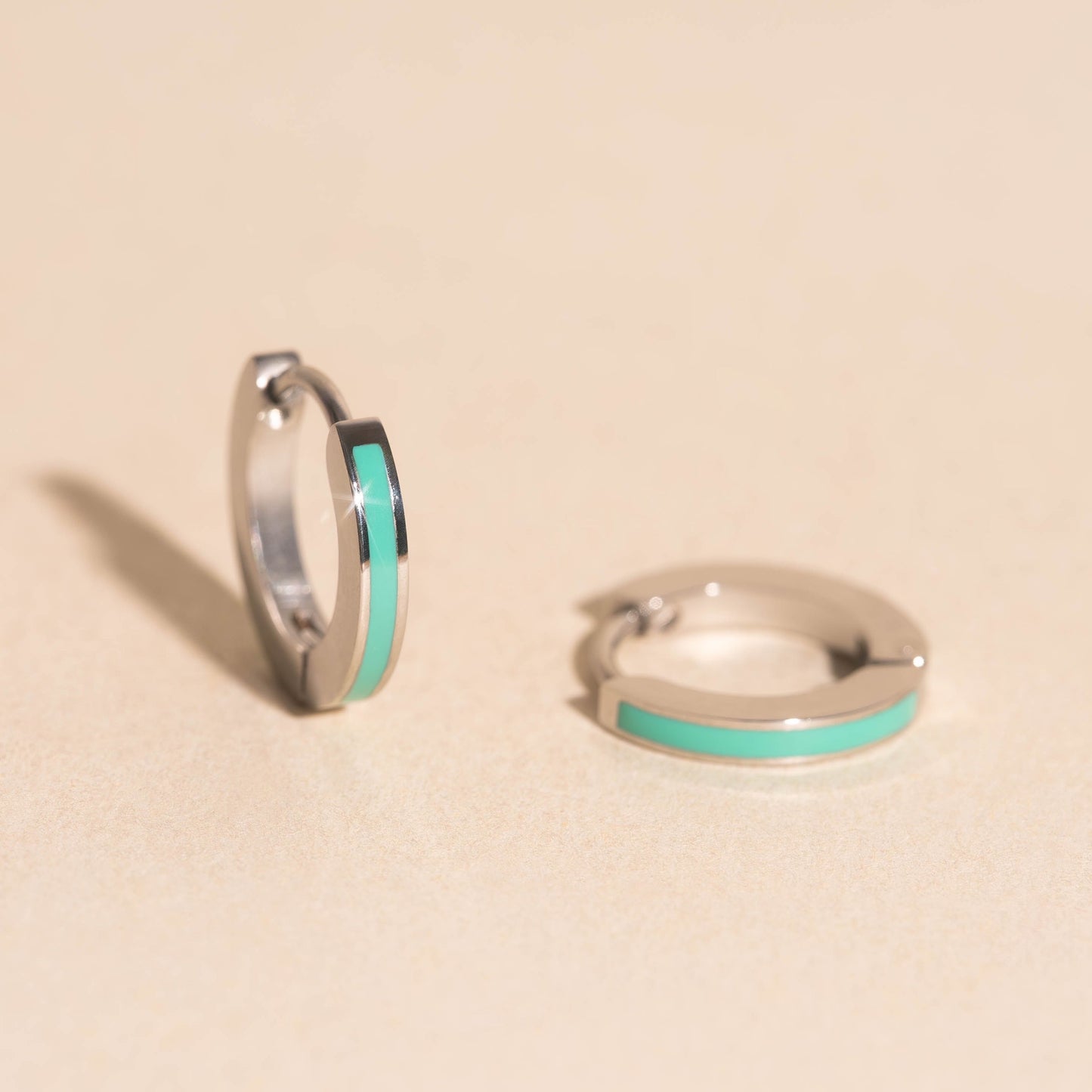 Color Huggie Hoop Earrings