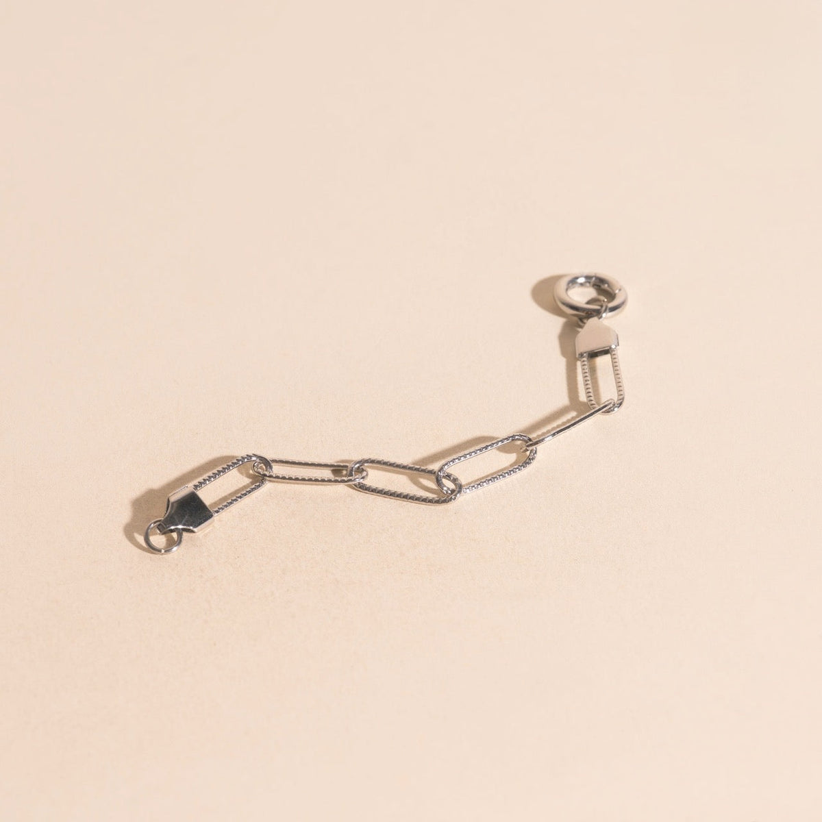 Textured Paperclip Clasp Extender (5")