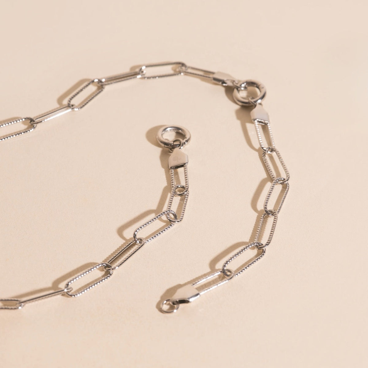 Textured Paperclip Clasp Extender (5")