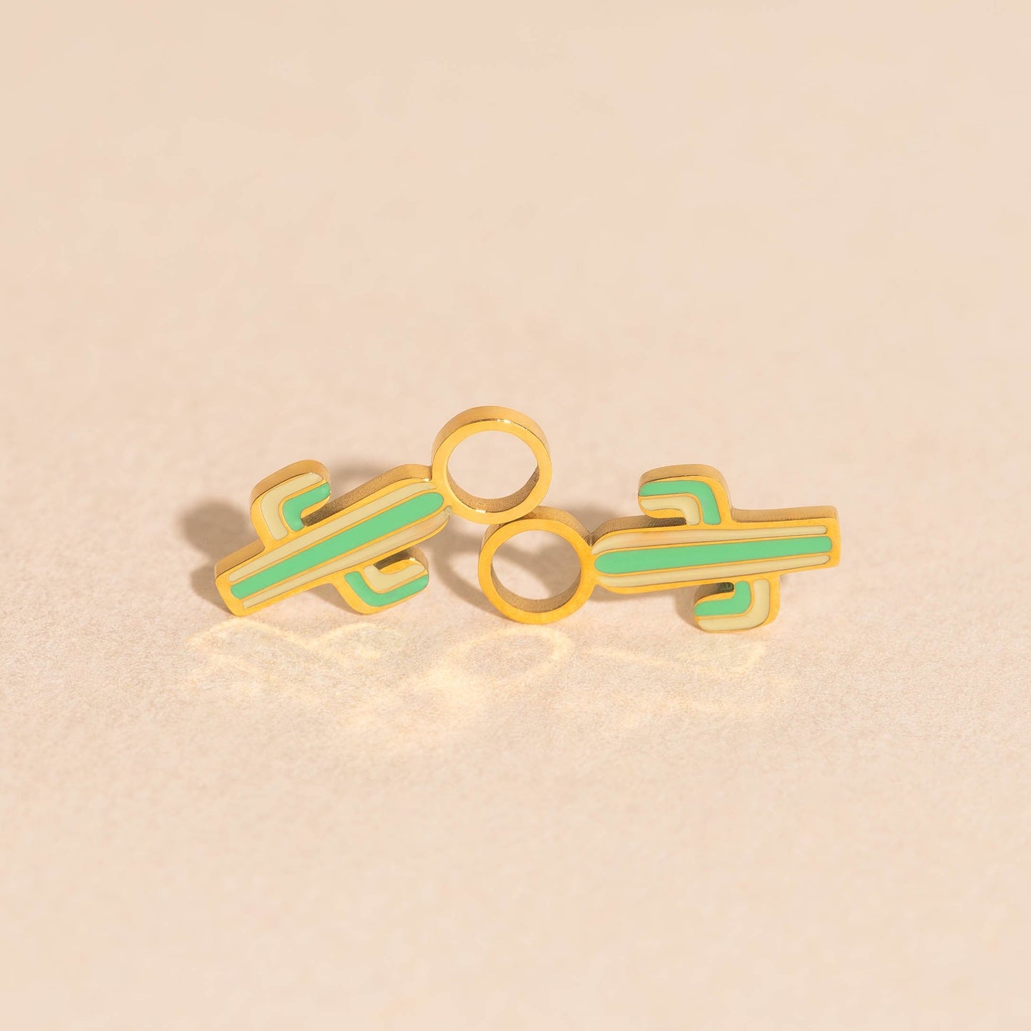 Cactus Huggie Hoop Charms
