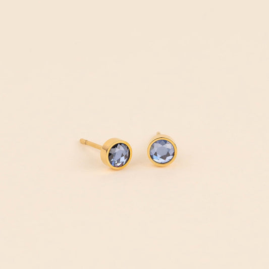 September Birthstone Stud Earrings