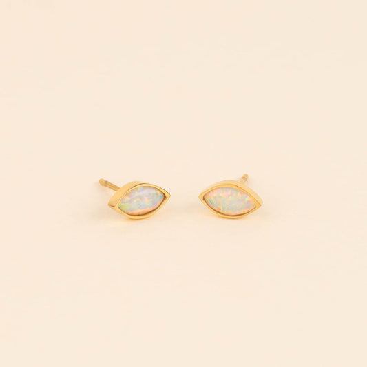 October Birthstone Stud Earrings