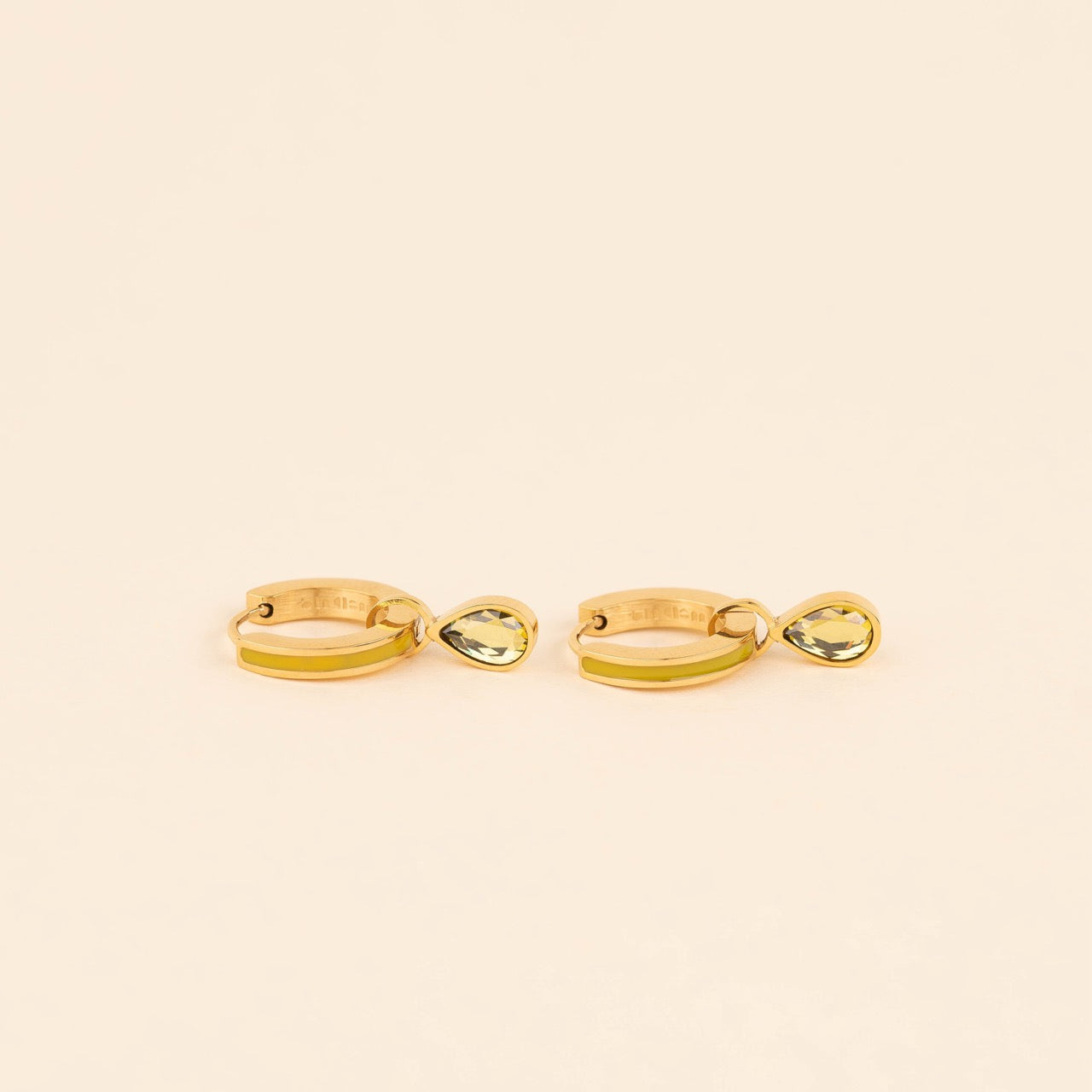 November Birthstone Huggie Hoop Charms