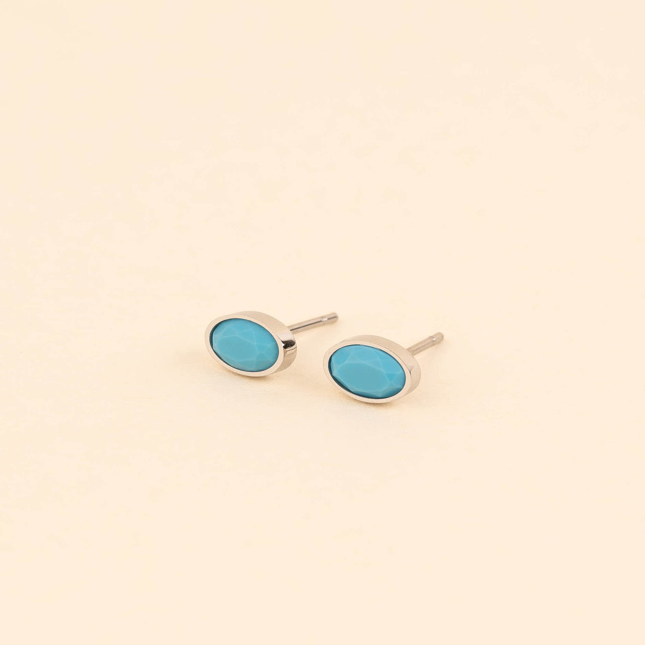 December Birthstone Stud Earrings